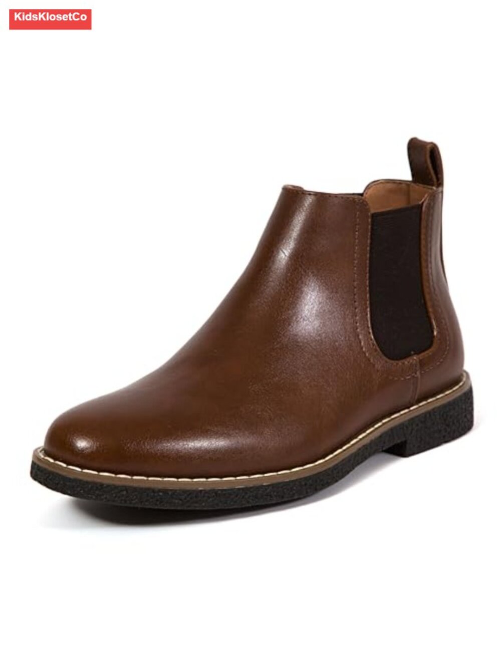 Boys Chelsea Boot Faux Leather Memory Foam Ankle